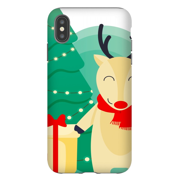 iPhone Xs Max StrongFit happy reindeer by haroulita