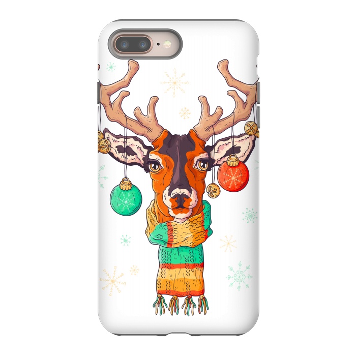 iPhone 7 plus StrongFit christmas reindeer by haroulita