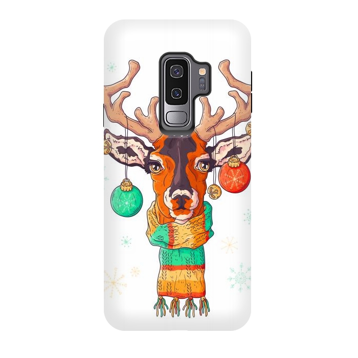 Galaxy S9 plus StrongFit christmas reindeer by haroulita