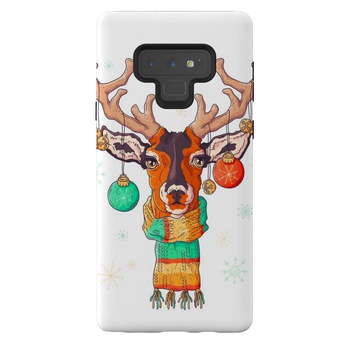 Galaxy Note 9 StrongFit christmas reindeer by haroulita