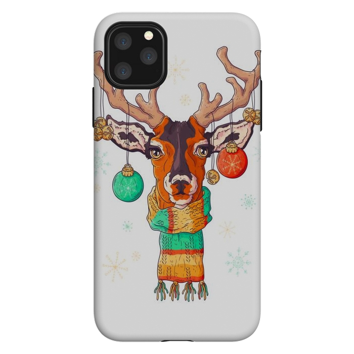iPhone 11 Pro Max StrongFit christmas reindeer by haroulita