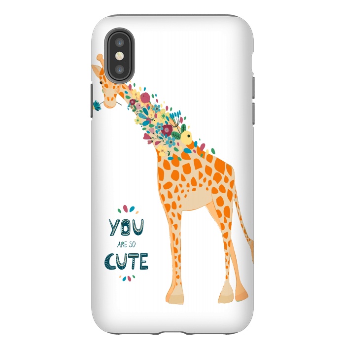 iPhone Xs Max StrongFit cute giraffe by haroulita