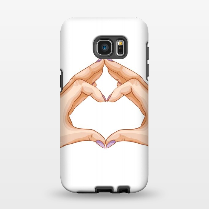 Galaxy S7 EDGE StrongFit heart hand  by haroulita