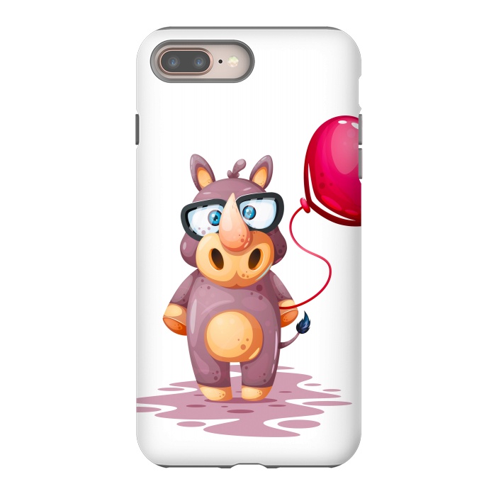iPhone 7 plus StrongFit cute rhino by haroulita