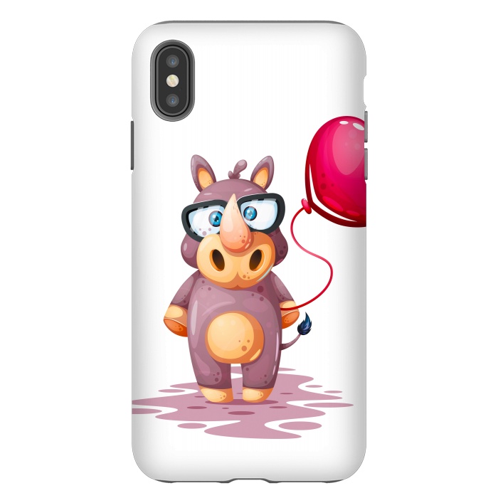 iPhone Xs Max StrongFit cute rhino by haroulita