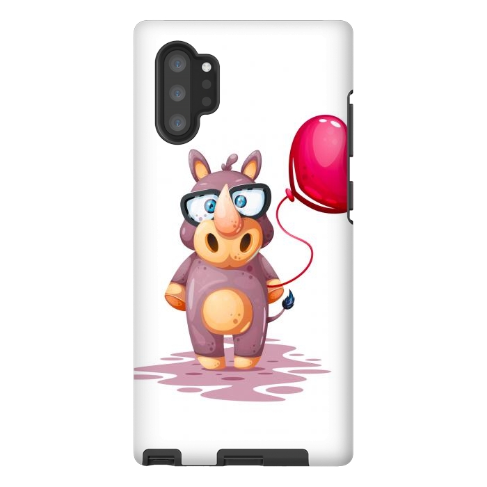 Galaxy Note 10 plus StrongFit cute rhino by haroulita