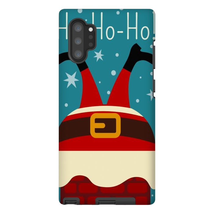 Galaxy Note 10 plus StrongFit cute funny santa by haroulita
