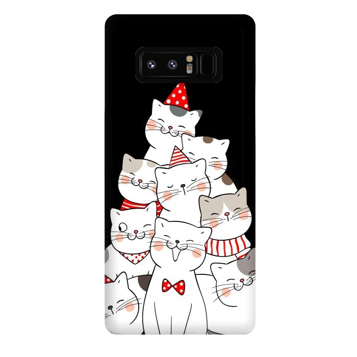 Galaxy Note 8 StrongFit christmas cats by haroulita