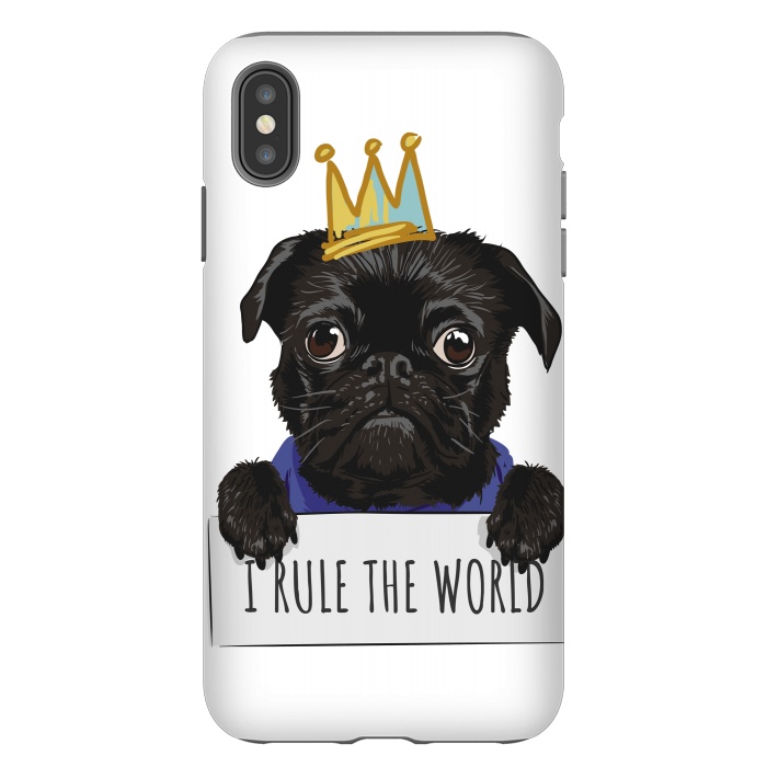 iPhone Xs Max StrongFit pug by haroulita