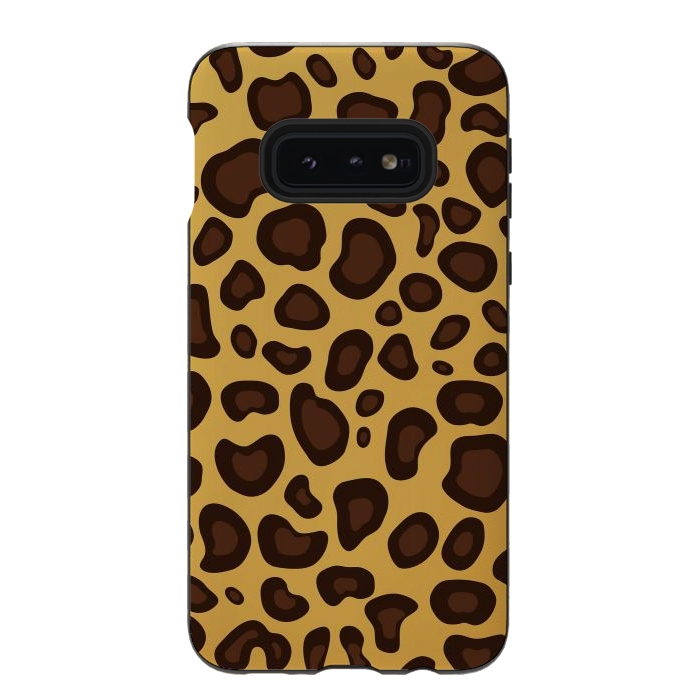 Galaxy S10e StrongFit animal print leopard by haroulita