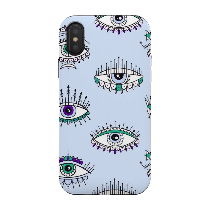 iPhone Xs / X StrongFit evil eyes by haroulita