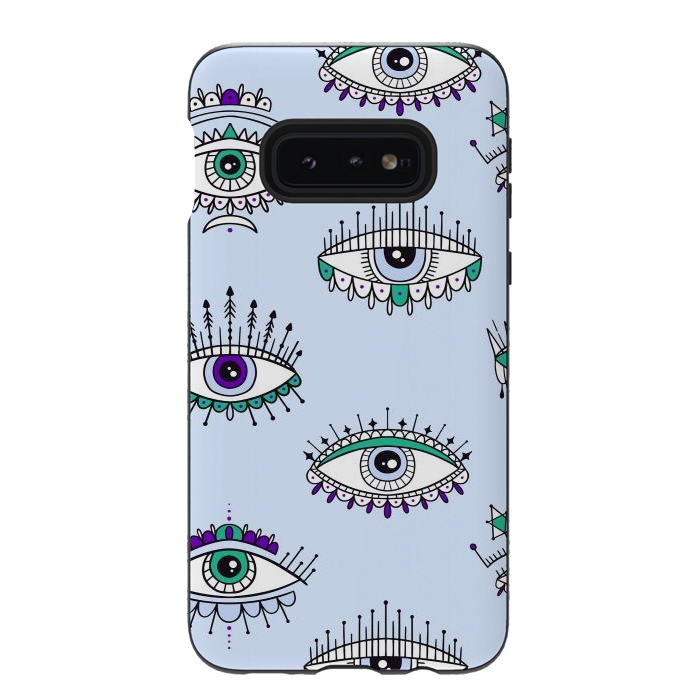 Galaxy S10e StrongFit evil eyes by haroulita