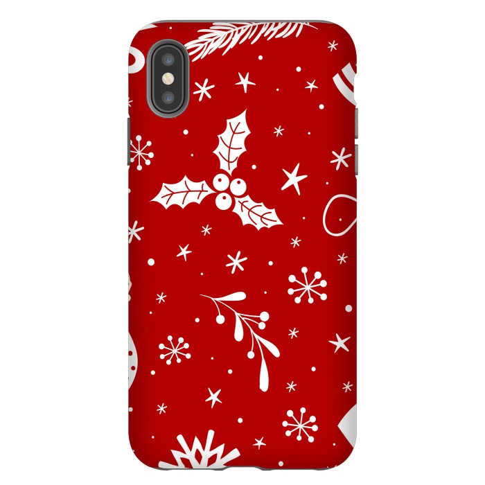 iPhone Xs Max StrongFit christmas pattern by haroulita