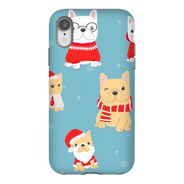iPhone Xr StrongFit cute frenchies  by haroulita