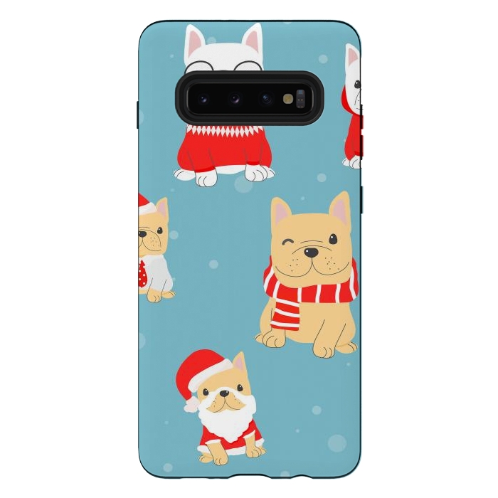 Galaxy S10 plus StrongFit cute frenchies  by haroulita
