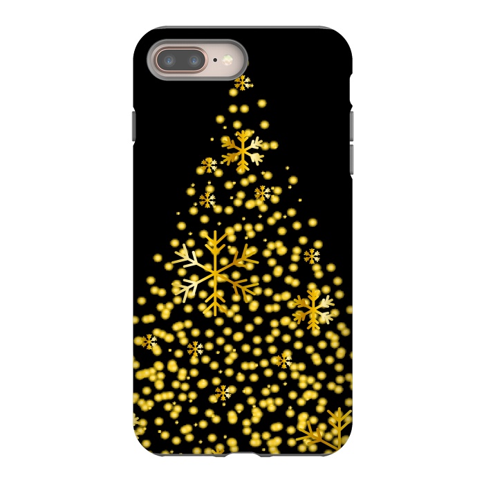 iPhone 7 plus StrongFit golden christmas tree by haroulita