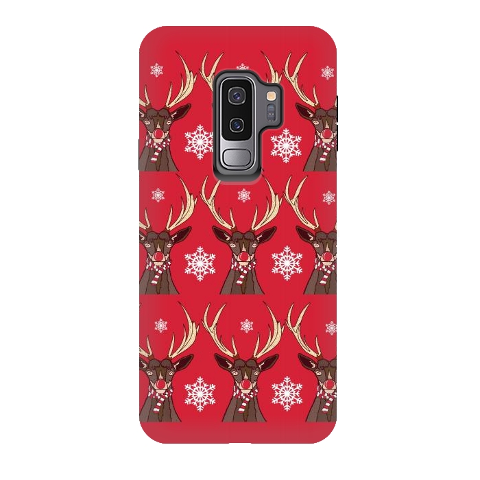 Galaxy S9 plus StrongFit Reindeers by Steve Wade (Swade)