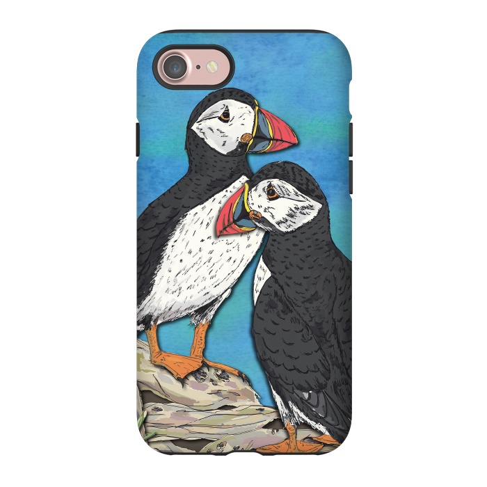 iPhone 7 StrongFit Puffin Perfection by Lotti Brown
