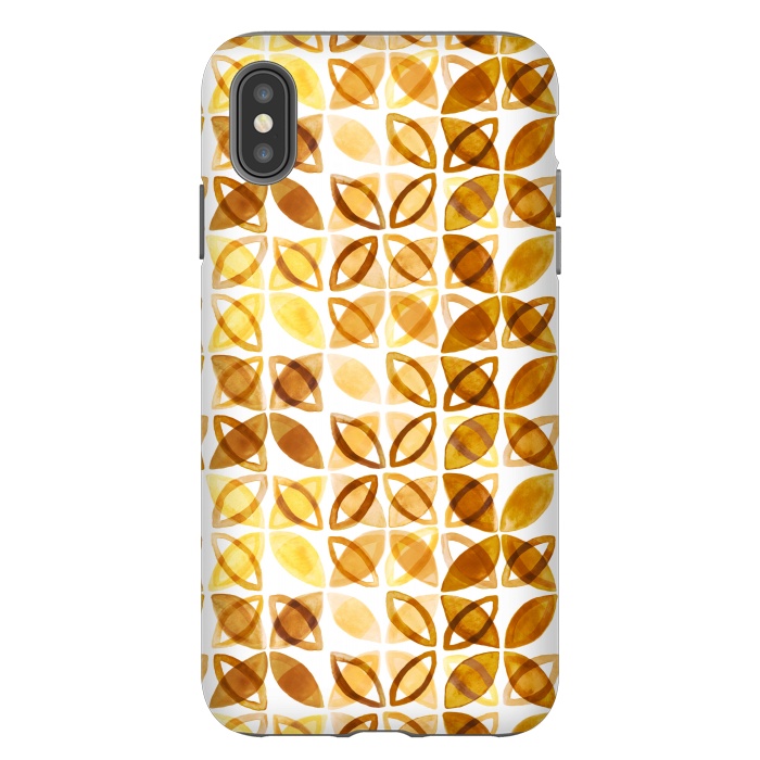 iPhone Xs Max StrongFit 70's Watercolor Pattern  by Tigatiga