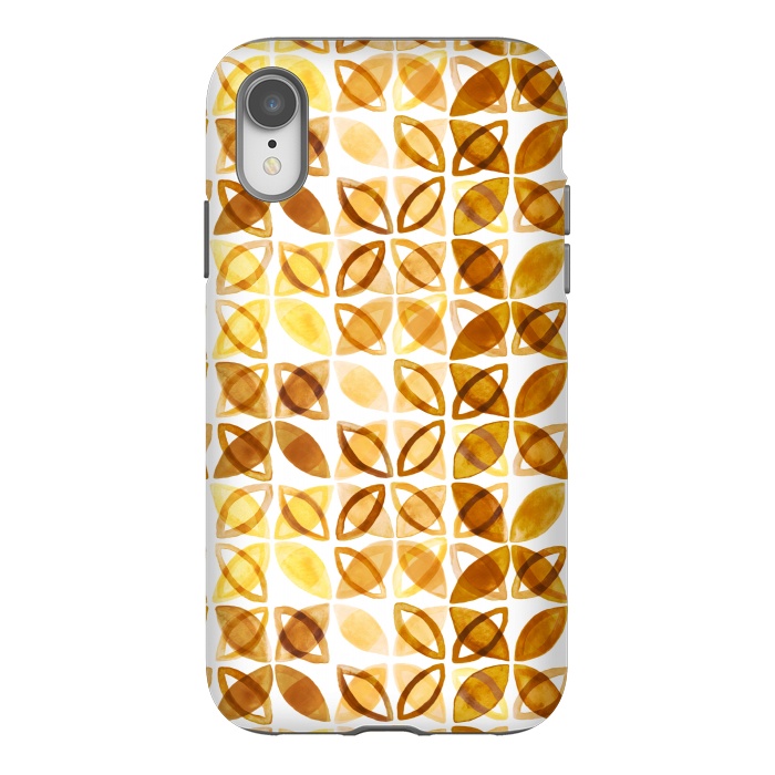 iPhone Xr StrongFit 70's Watercolor Pattern  by Tigatiga