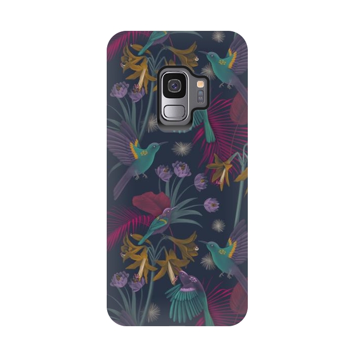 Galaxy S9 StrongFit Purple Sunbird by Tishya Oedit