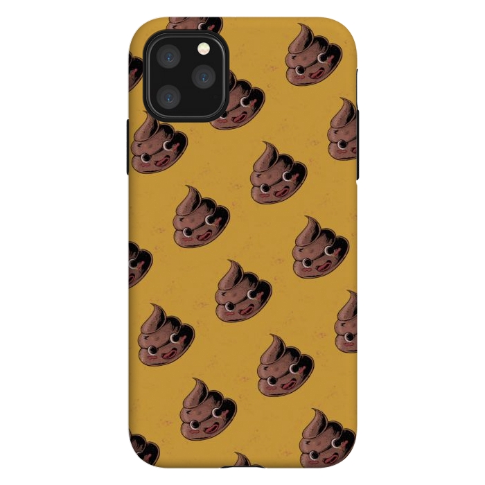 iPhone 11 Pro Max StrongFit Kawaii Poop by Ilustrata