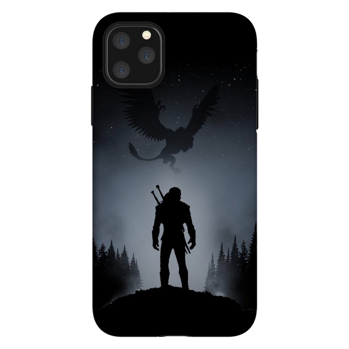iPhone 11 Pro Max StrongFit White Wolf by Denis Orio Ibañez
