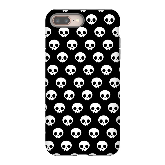iPhone 7 plus StrongFit Cute skulls by Laura Nagel