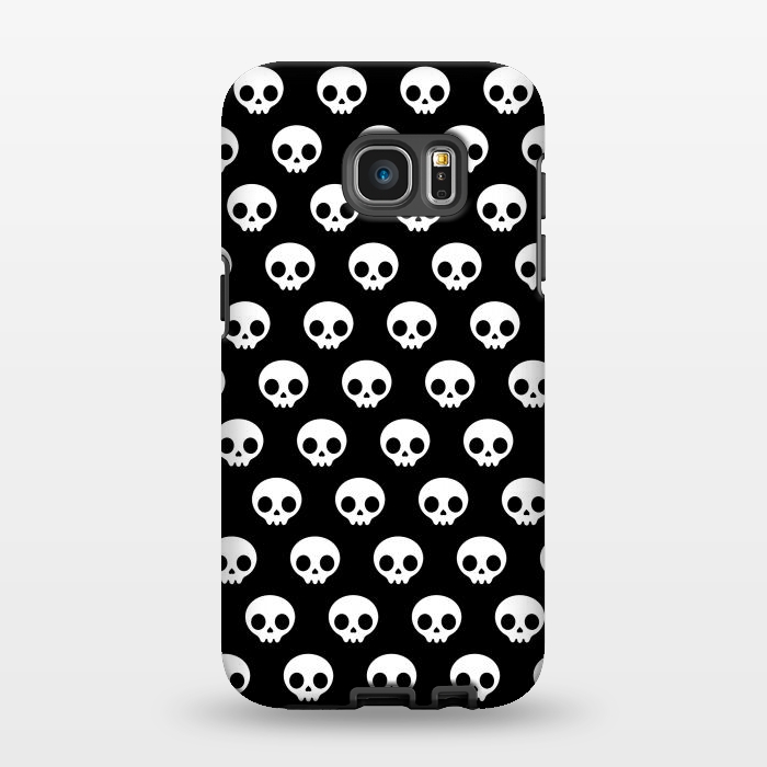 Galaxy S7 EDGE StrongFit Cute skulls by Laura Nagel