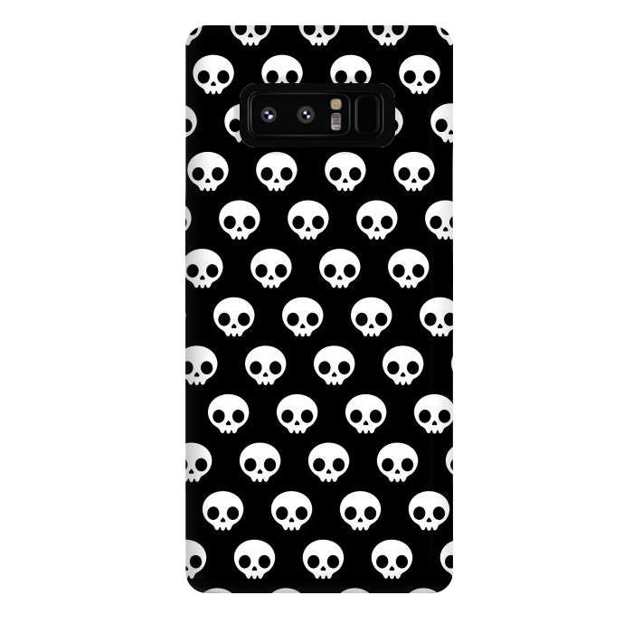 Galaxy Note 8 StrongFit Cute skulls by Laura Nagel