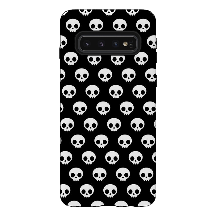 Galaxy S10 StrongFit Cute skulls by Laura Nagel