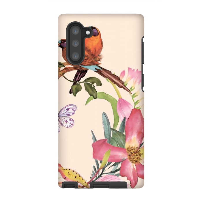 Galaxy Note 10 StrongFit Sweet Birds by Creativeaxle