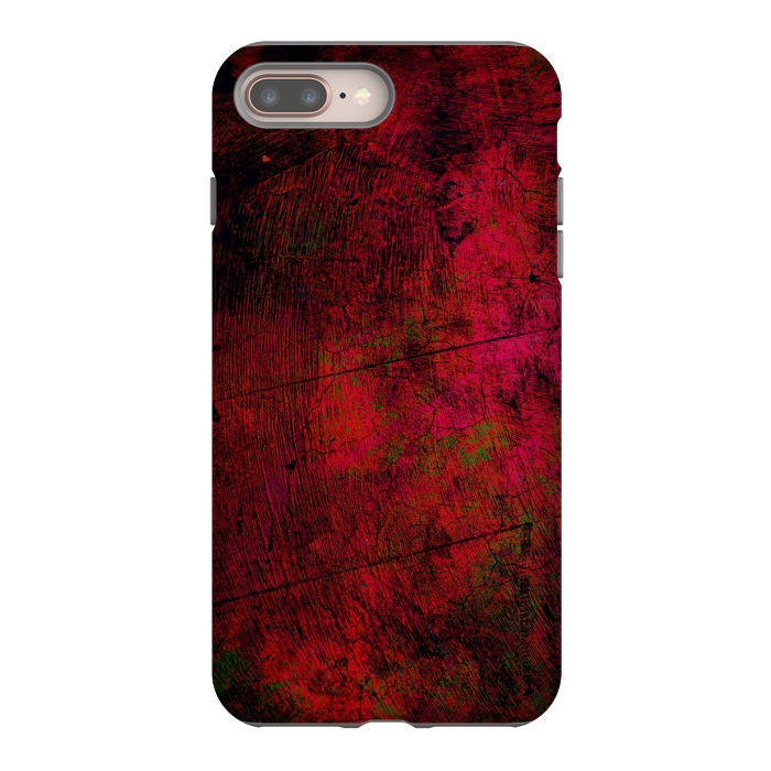 iPhone 7 plus StrongFit Red abstract grunge textured design by Josie