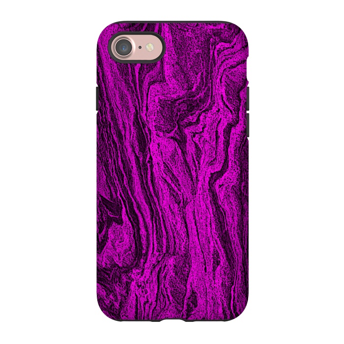 iPhone 7 StrongFit Purple designer marble textured design by Josie