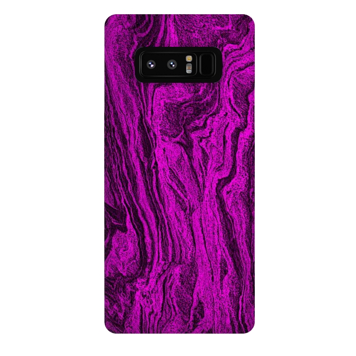 Galaxy Note 8 StrongFit Purple designer marble textured design by Josie