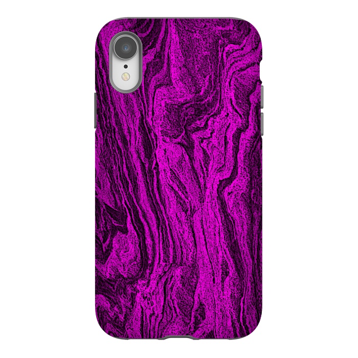 iPhone Xr StrongFit Purple designer marble textured design by Josie