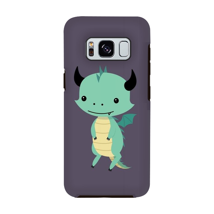 Galaxy S8 StrongFit Cute dragon by Laura Nagel
