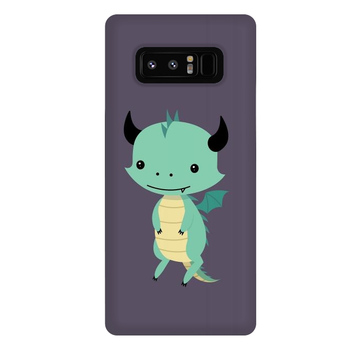 Galaxy Note 8 StrongFit Cute dragon by Laura Nagel