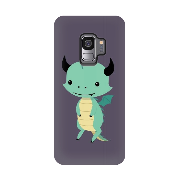 Galaxy S9 StrongFit Cute dragon by Laura Nagel