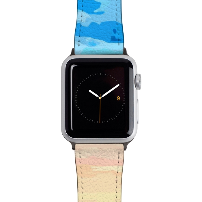 Watch 42mm / 44mm Strap PU leather Sunset On The Shore by Uma Prabhakar Gokhale