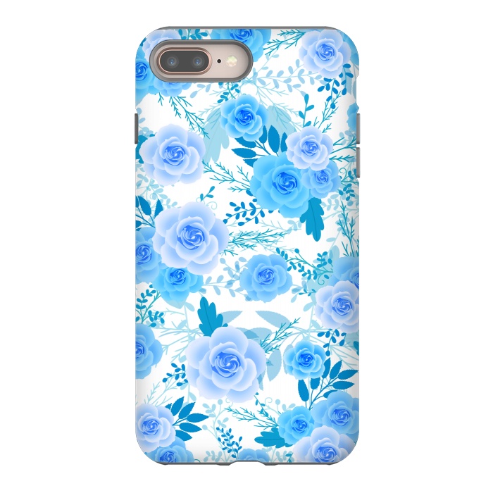 iPhone 7 plus StrongFit Blue roses by Jms