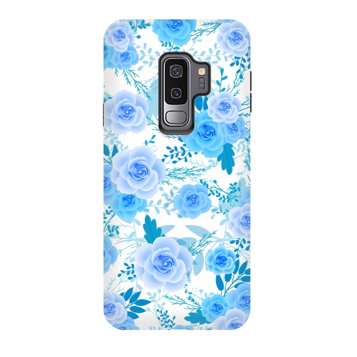Galaxy S9 plus StrongFit Blue roses by Jms