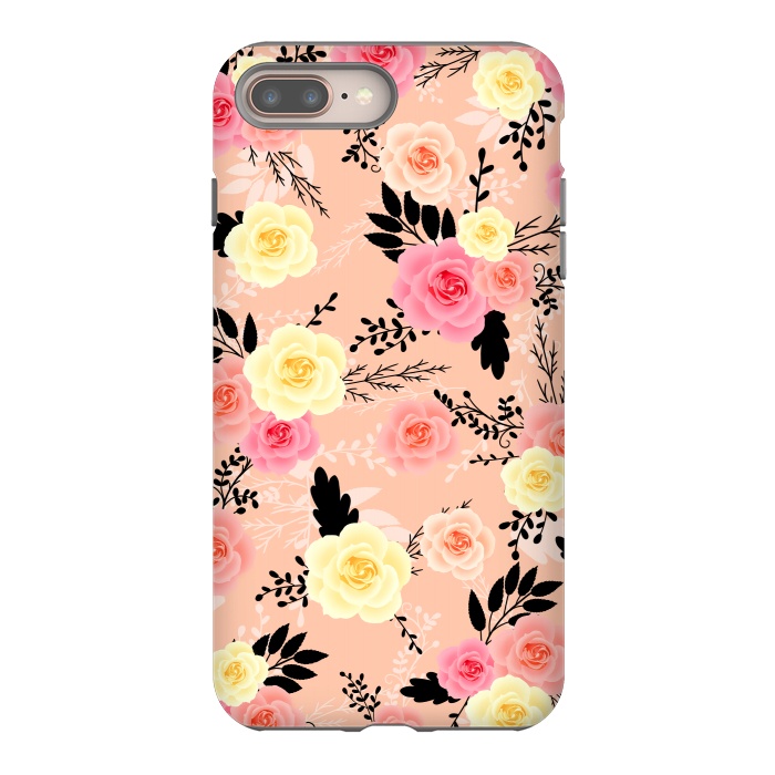 iPhone 7 plus StrongFit Roses pattern by Jms