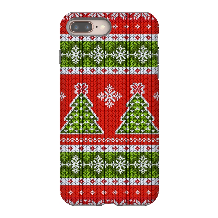 iPhone 7 plus StrongFit Ugly christmas sweater pattern  by Winston
