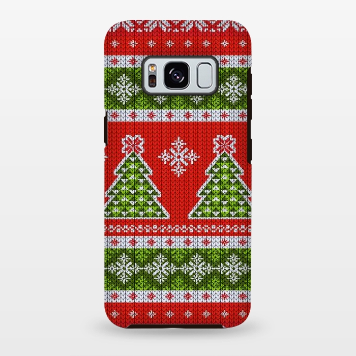 Galaxy S8 plus StrongFit Ugly christmas sweater pattern  by Winston