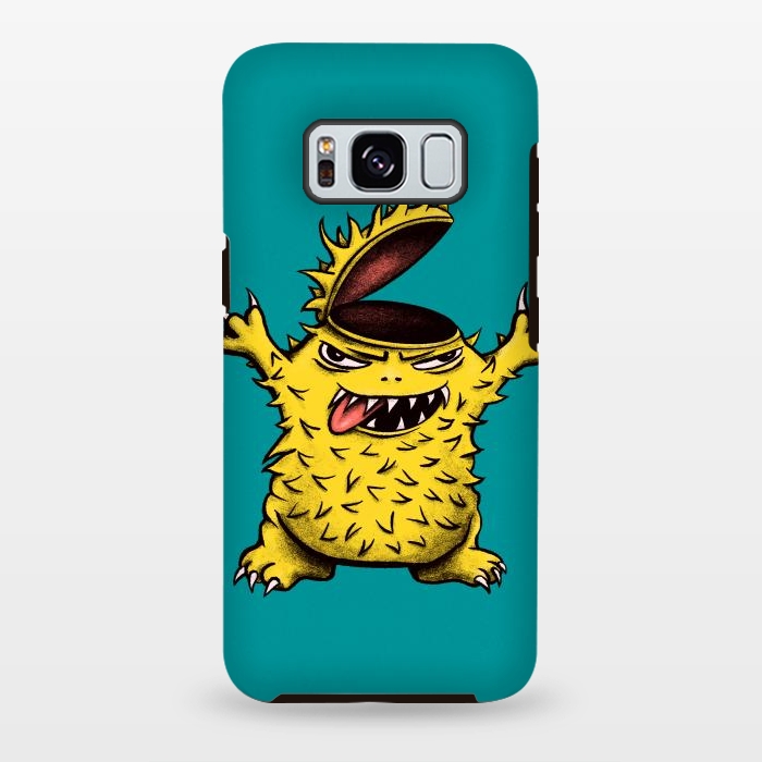 Galaxy S8 plus StrongFit Crazy Brainless Chicken Monster Character by Boriana Giormova