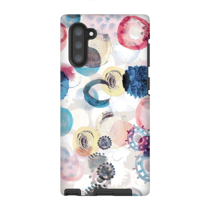 Galaxy Note 10 StrongFit Colorful painted spots by Oana 