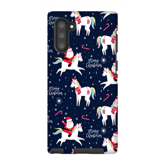 Galaxy Note 10 StrongFit merry christmas santaa by MALLIKA