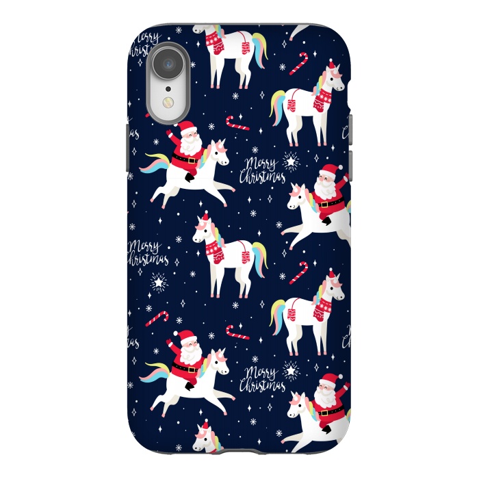 iPhone Xr StrongFit merry christmas santaa by MALLIKA