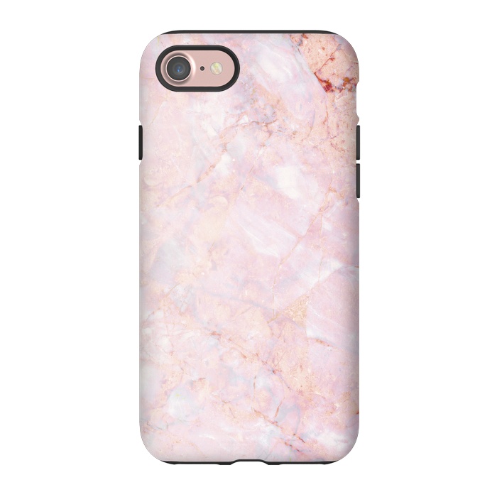 iPhone 7 StrongFit Pastel pink elegant marble by Oana 